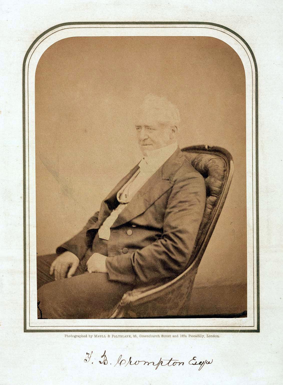 [Thomas Bonsor Crompton, Esq.]